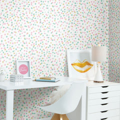 Confetti Peel and Stick Wallpaper in a room setting