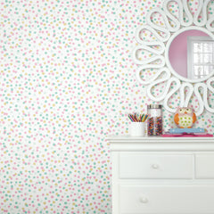 Confetti Peel and Stick Wallpaper in a room setting