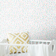 Confetti Peel and Stick Wallpaper in a room setting