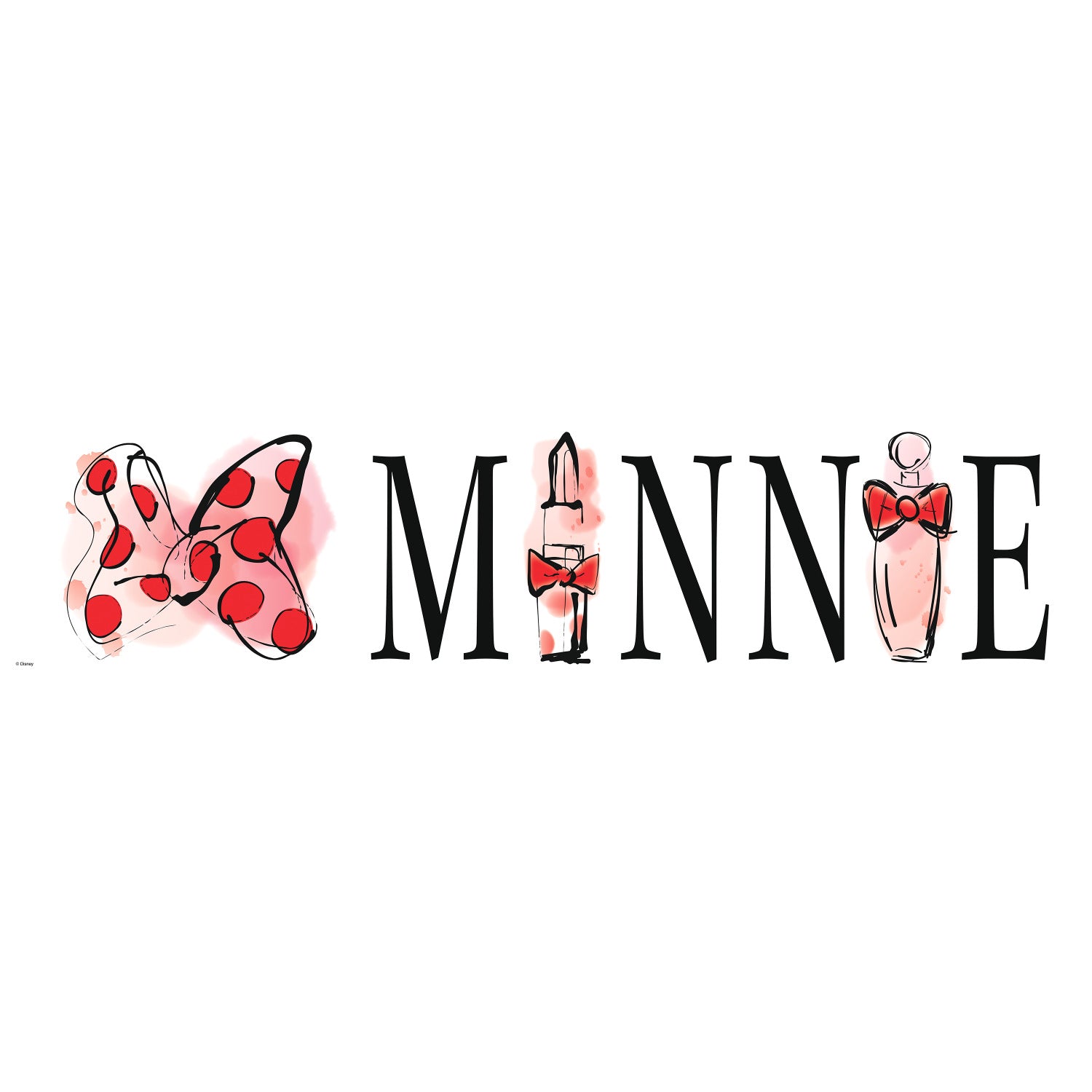 Minnie Mouse Perfume Wall Decals - panels