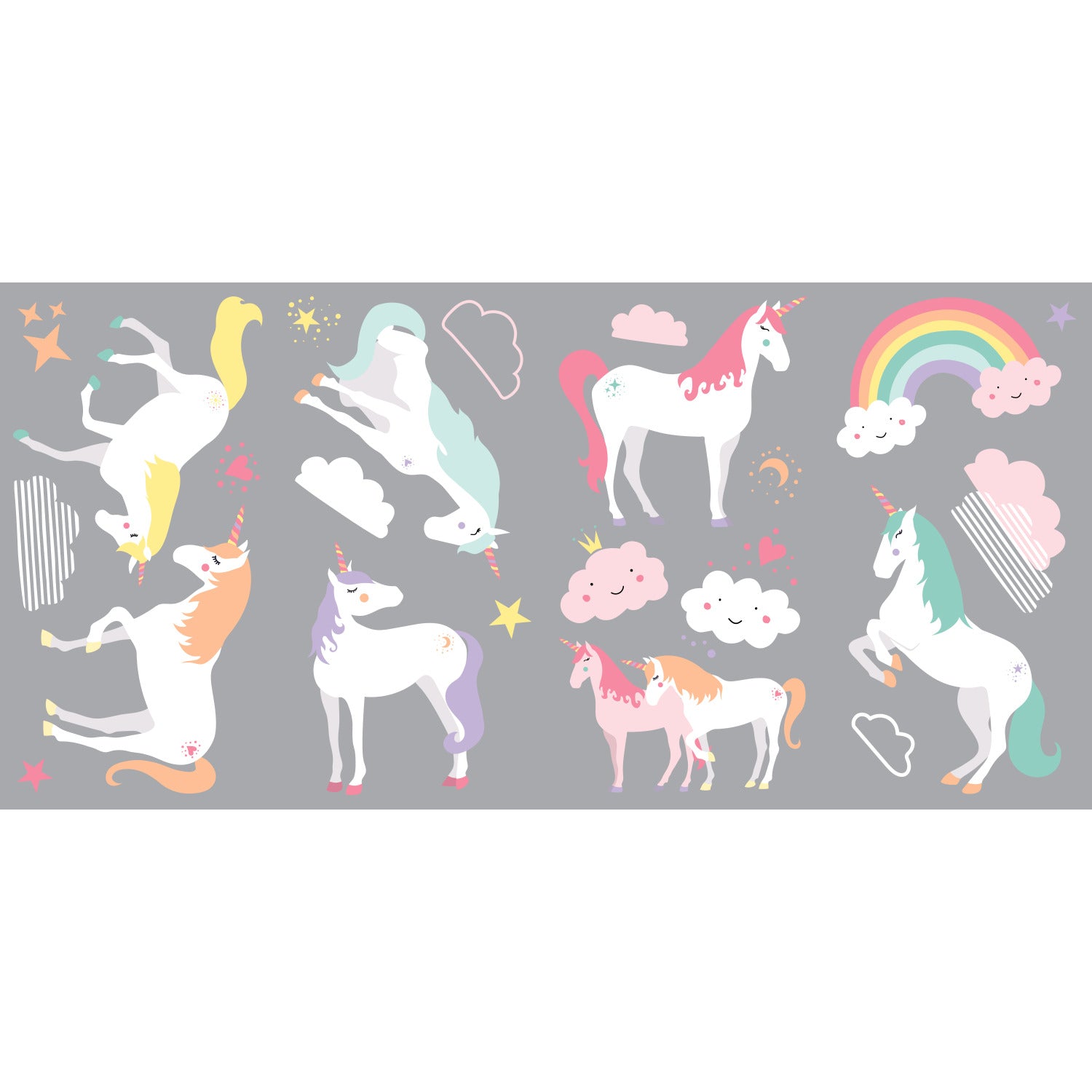 Unicorn Magic Wall Decals - panels