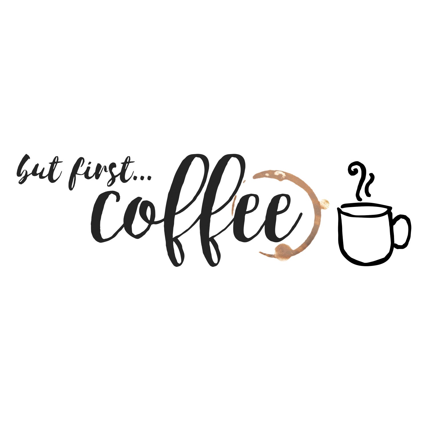 But First Coffee Quote Wall Decals by WallPops