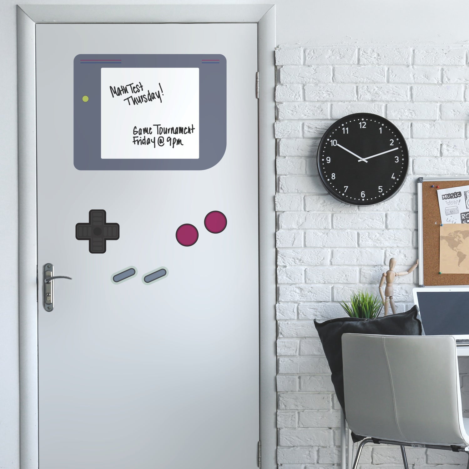 Nintendo Gameboy Giant Wall Decals in a room setting