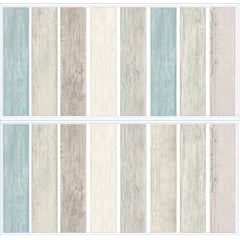 Distressed Barn Wood Plank Blue Giant Wall Decals by WallPops
