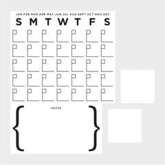 Dry Erase Calendar Set Wall Decals by WallPops
