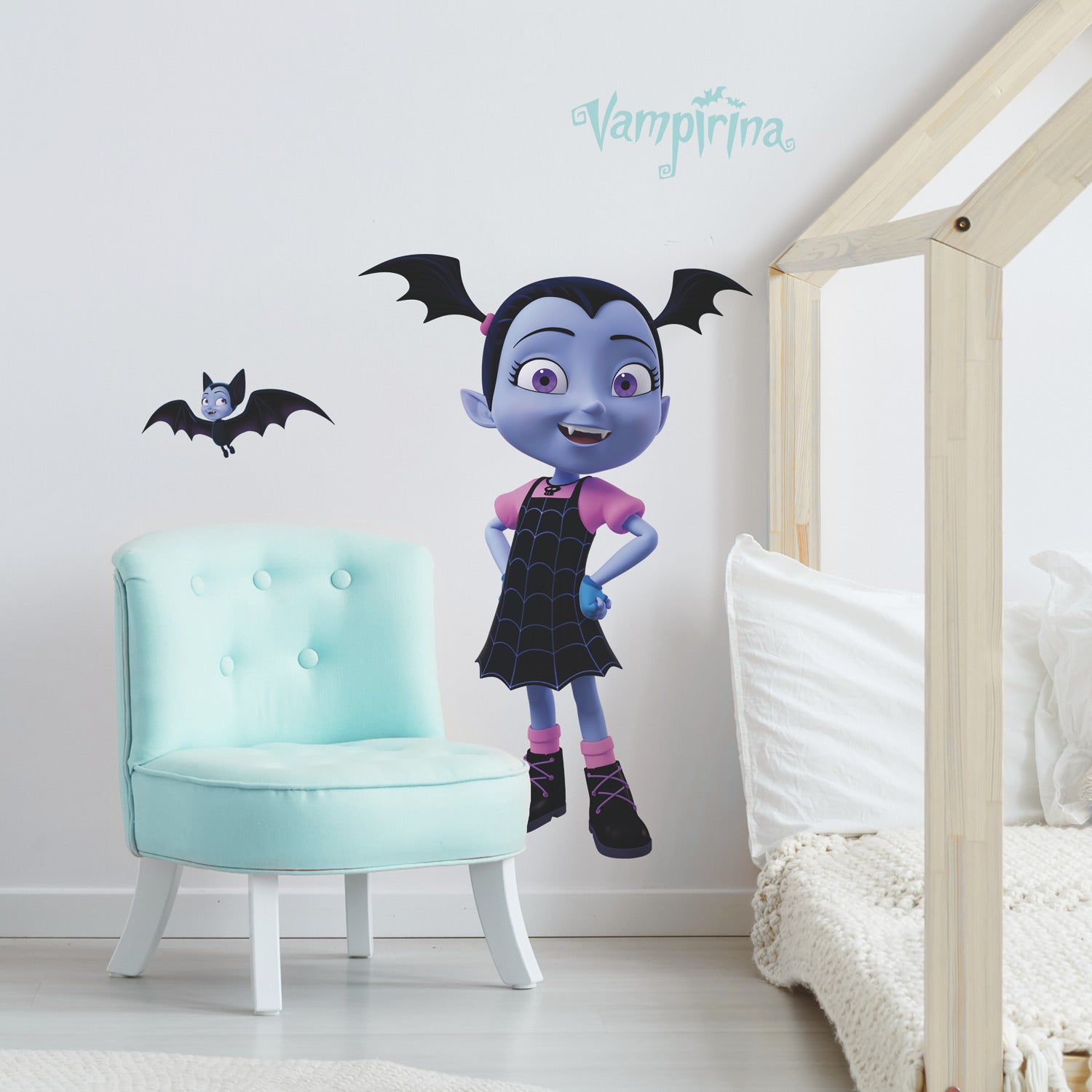 Disney Vampirina Giant Wall Decals in a room setting