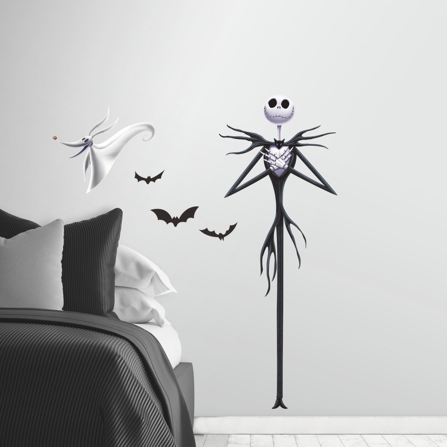 The Nightmare Before Christmas Jack Giant Wall Decals in a room setting