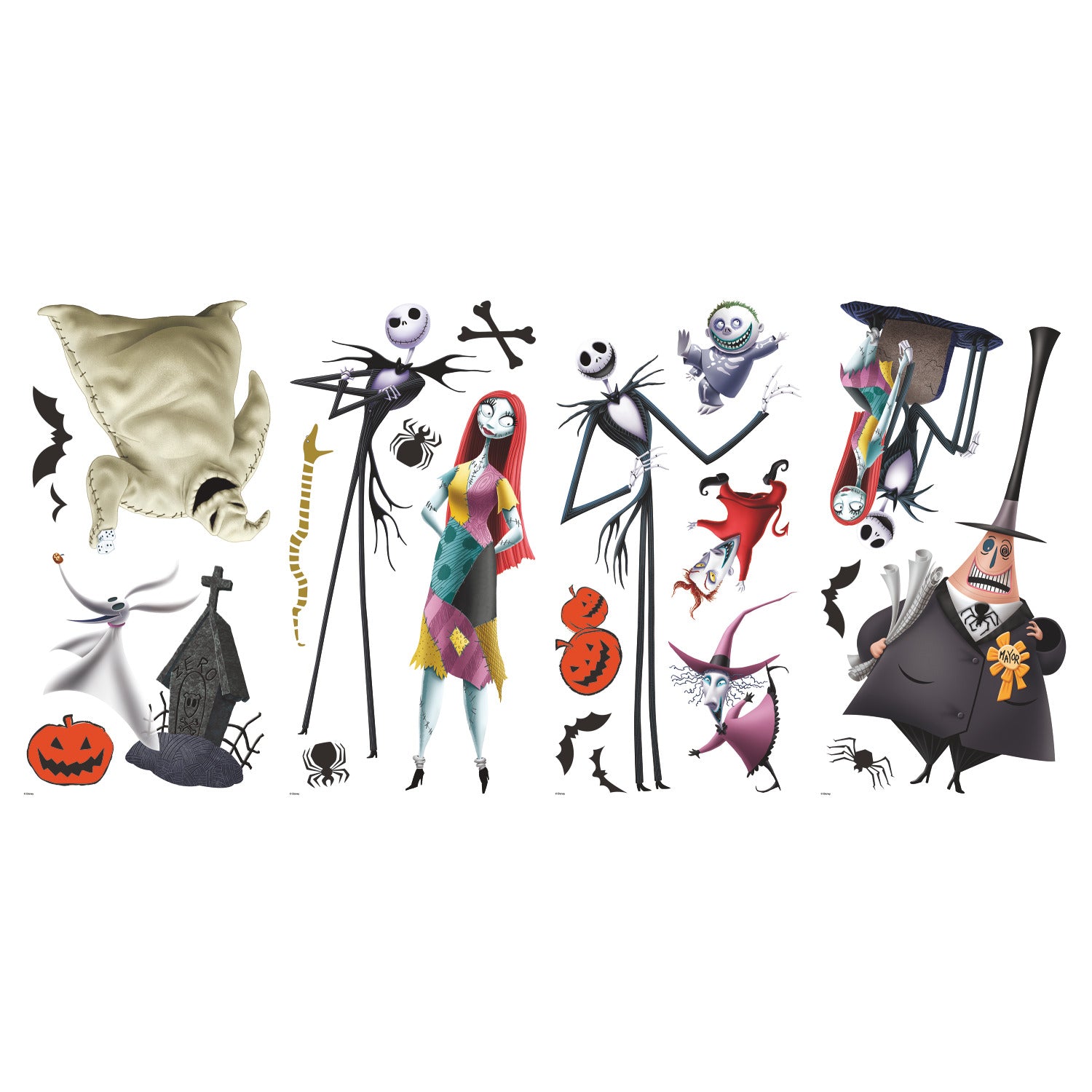 The Nightmare Before Christmas Wall Decals - panels