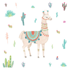 Watercolor Llama Giant Wall Decals by WallPops
