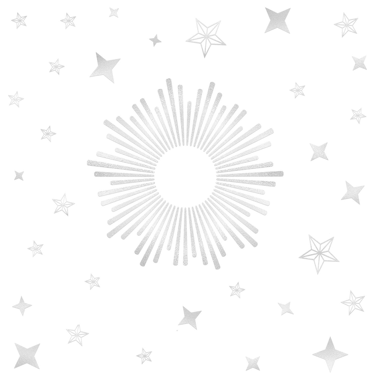 Sunburst Decals With Circle Mirror Wall Decals by WallPops
