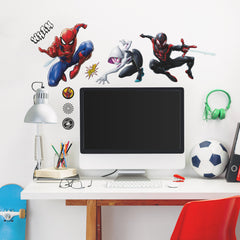 SpiderMan Miles Morales Wall Decals in a room setting
