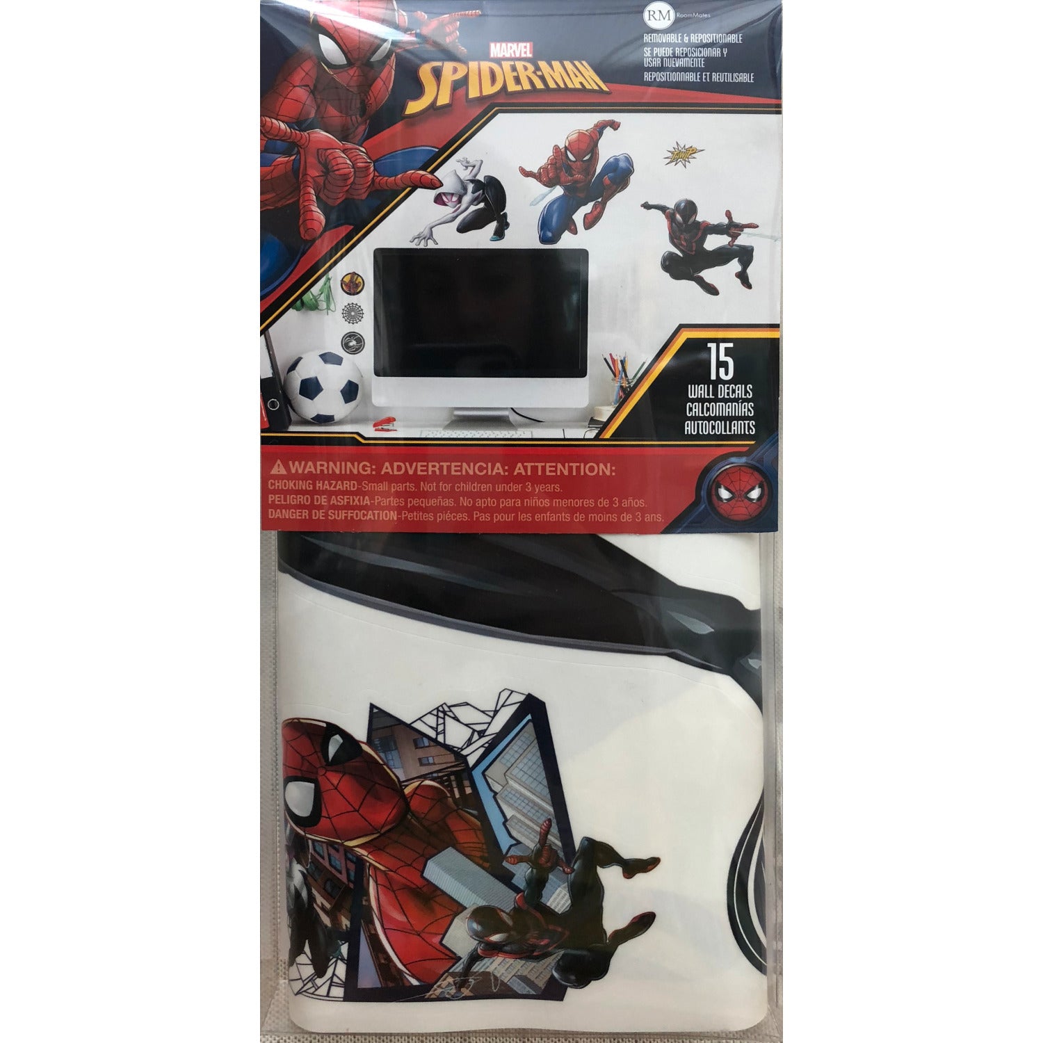 SpiderMan Miles Morales Wall Decals - packaging
