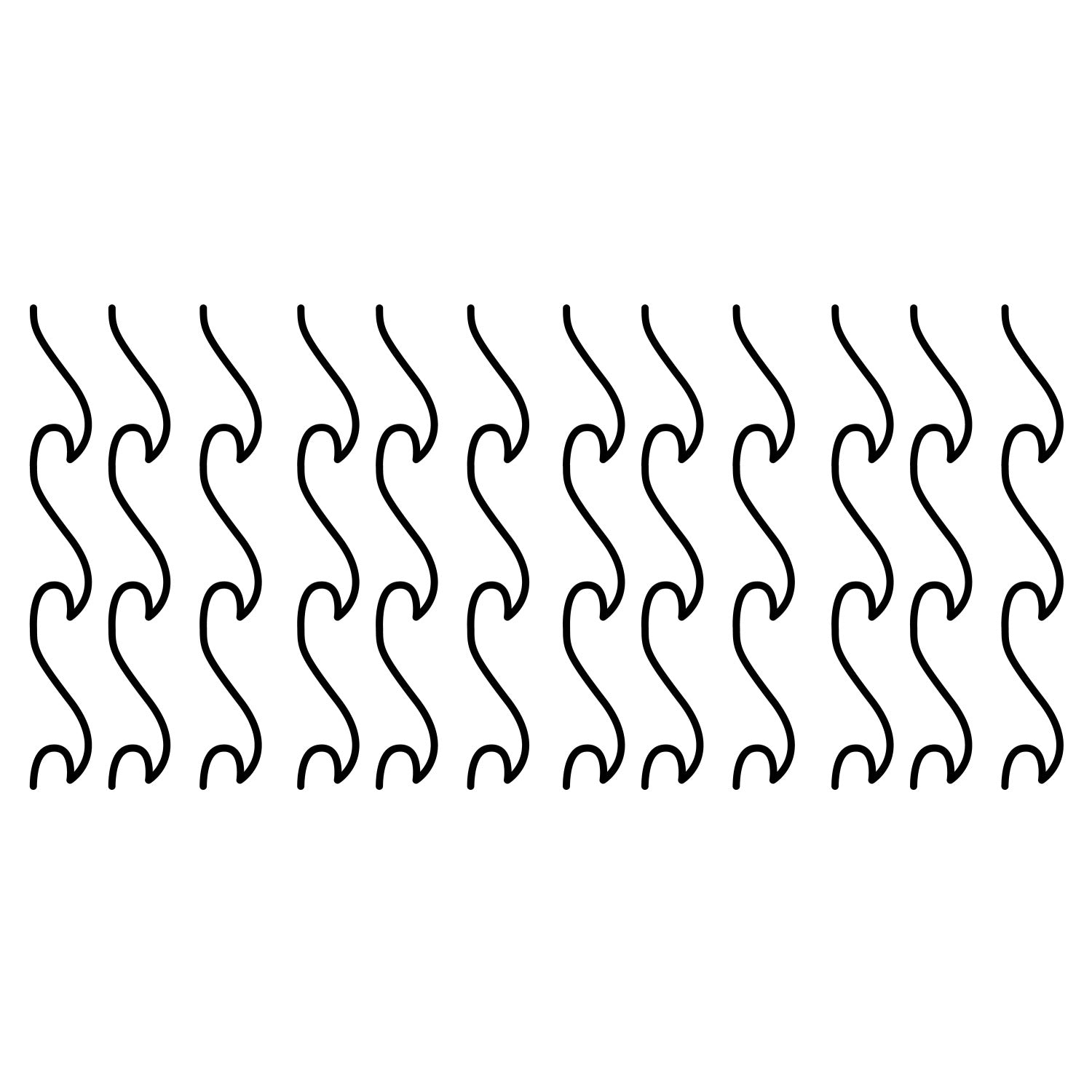 Simplistic Waves Wall Decals - panels