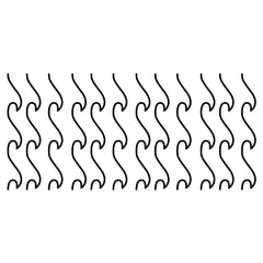 Simplistic Waves Wall Decals - panels