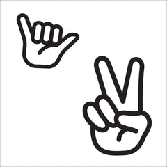 Peace Hand Giant Wall Decals by WallPops