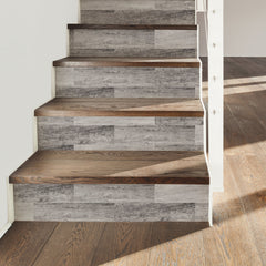 Barn Wood Plank Giant Wall Decals in a room setting