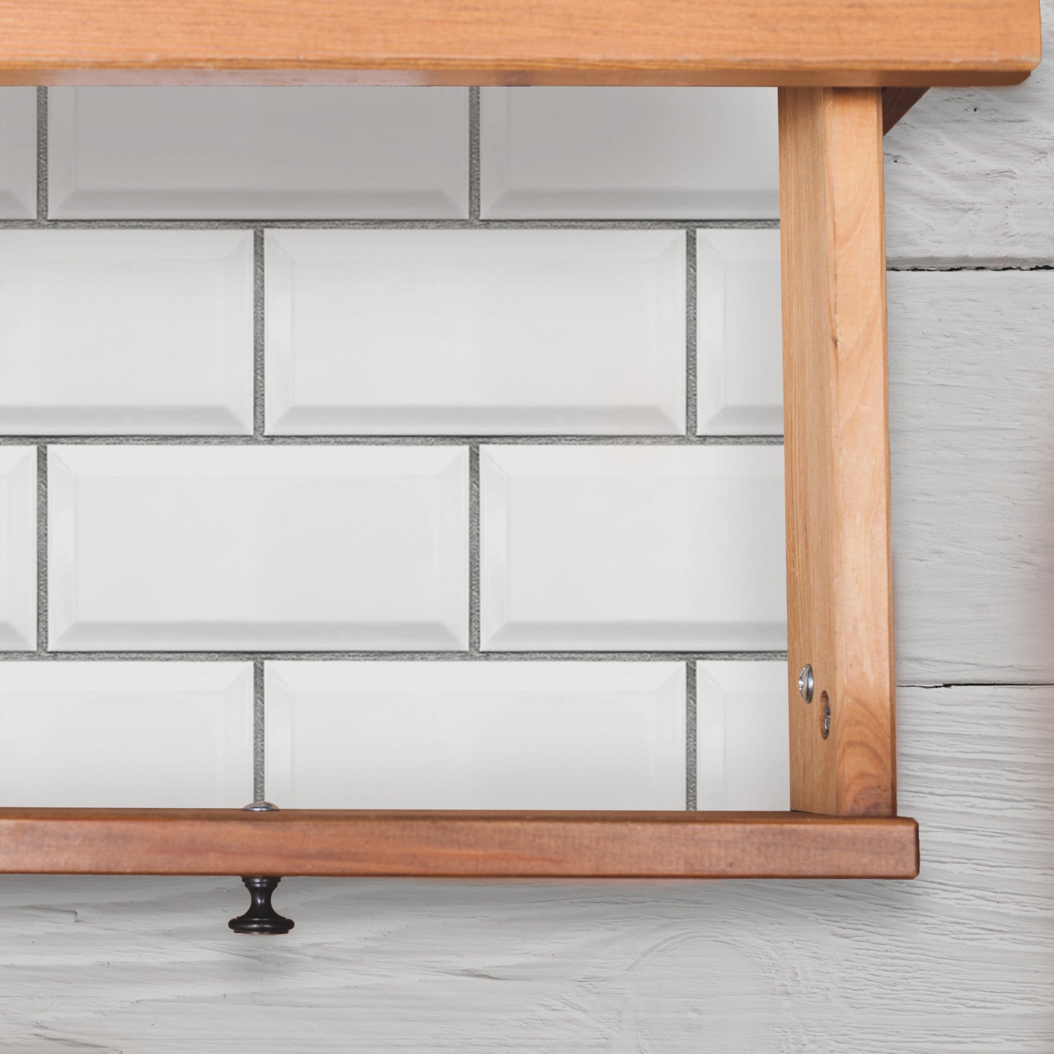 Subway Tile Giant Wall Decals in a room setting