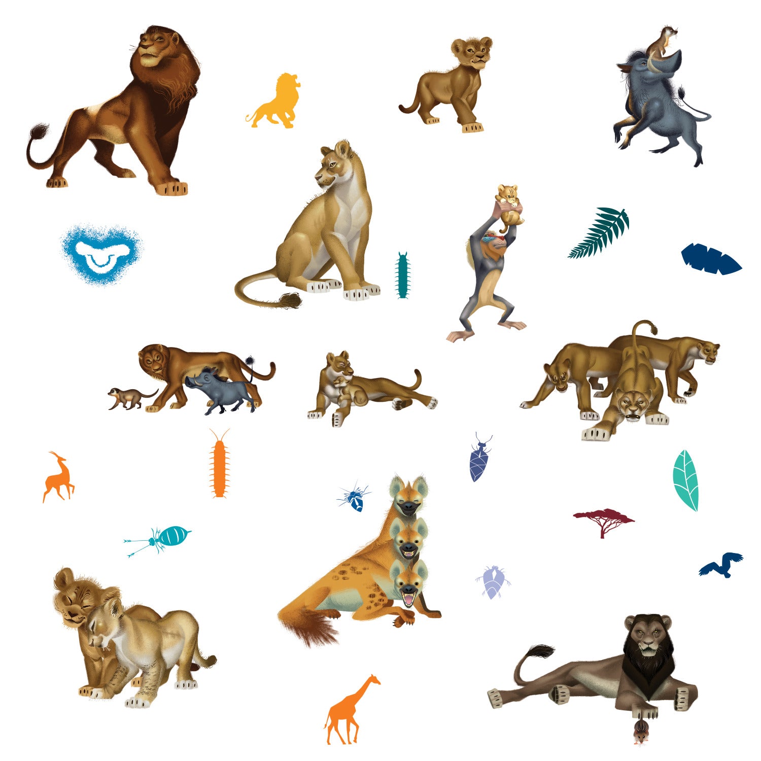 The Lion King Character Wall Decals by WallPops