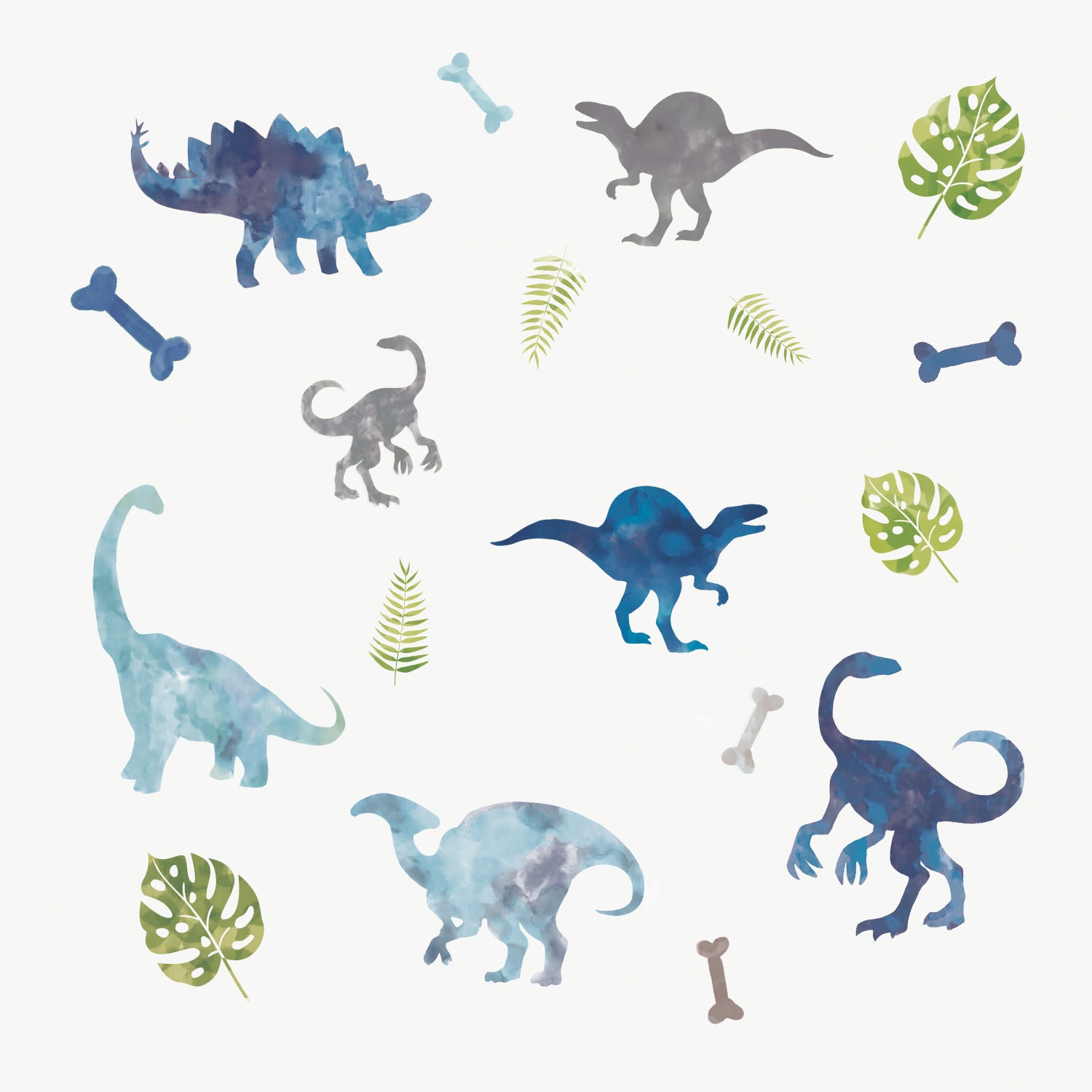 Watercolor Dinosaur Wall Decals by WallPops