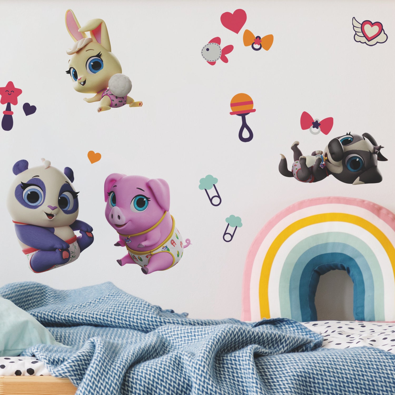 Disney Junior T.O.T.S. Wall Decals in a room setting