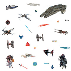 Star Wars Episode Ix Galactic Ships Wall Decals by WallPops