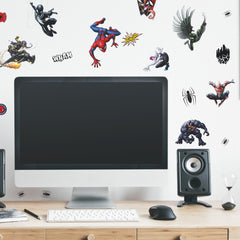 SpiderMan Favorite Characters Wall Decals in a room setting