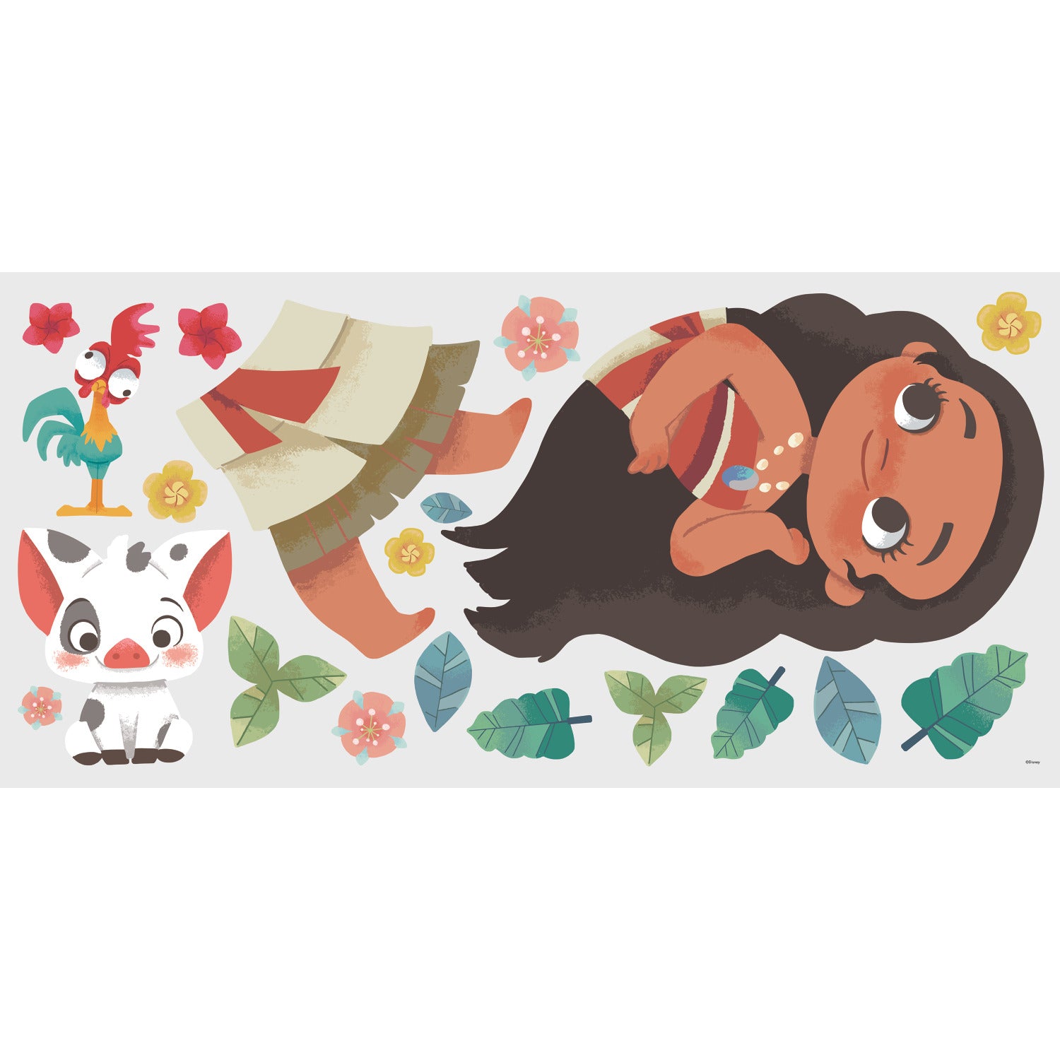 Vintage Moana Giant Wall Decals - panels