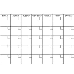 Basics Dry Erase Calendar Peel & Stick Giant Wall Decal by WallPops
