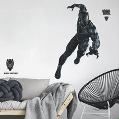 Black Panther Giant Wall Decals in a room setting