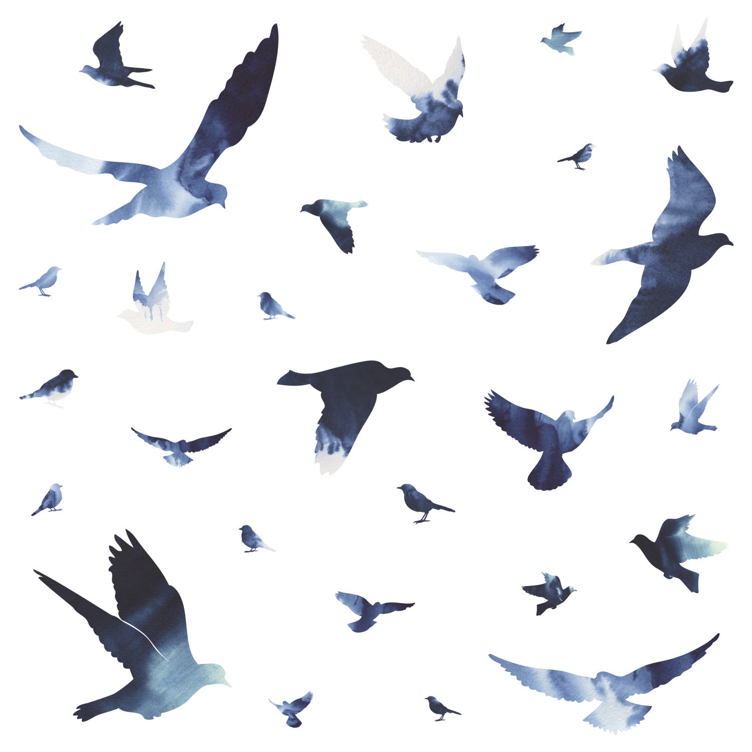Birds In Flight Giant Wall Decals by WallPops