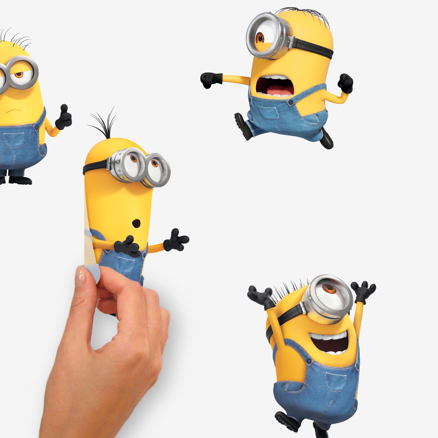 Minions 2 Wall Decals - peel and stick application