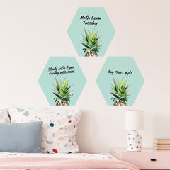 Pineapple Crown Wall Decals in a room setting