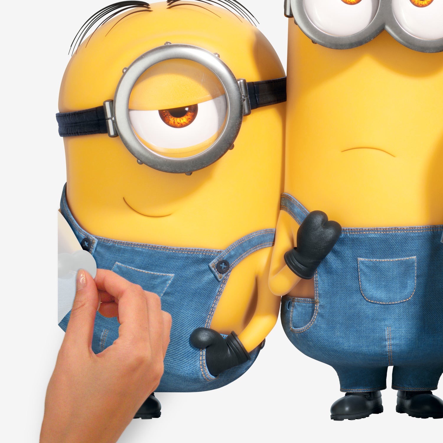 Minions 2 Giant Wall Decals - peel and stick application