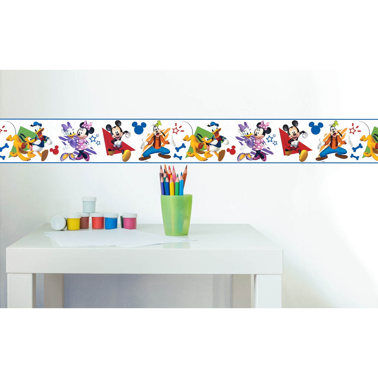 Disney Mickey & Friends Borders in a room setting