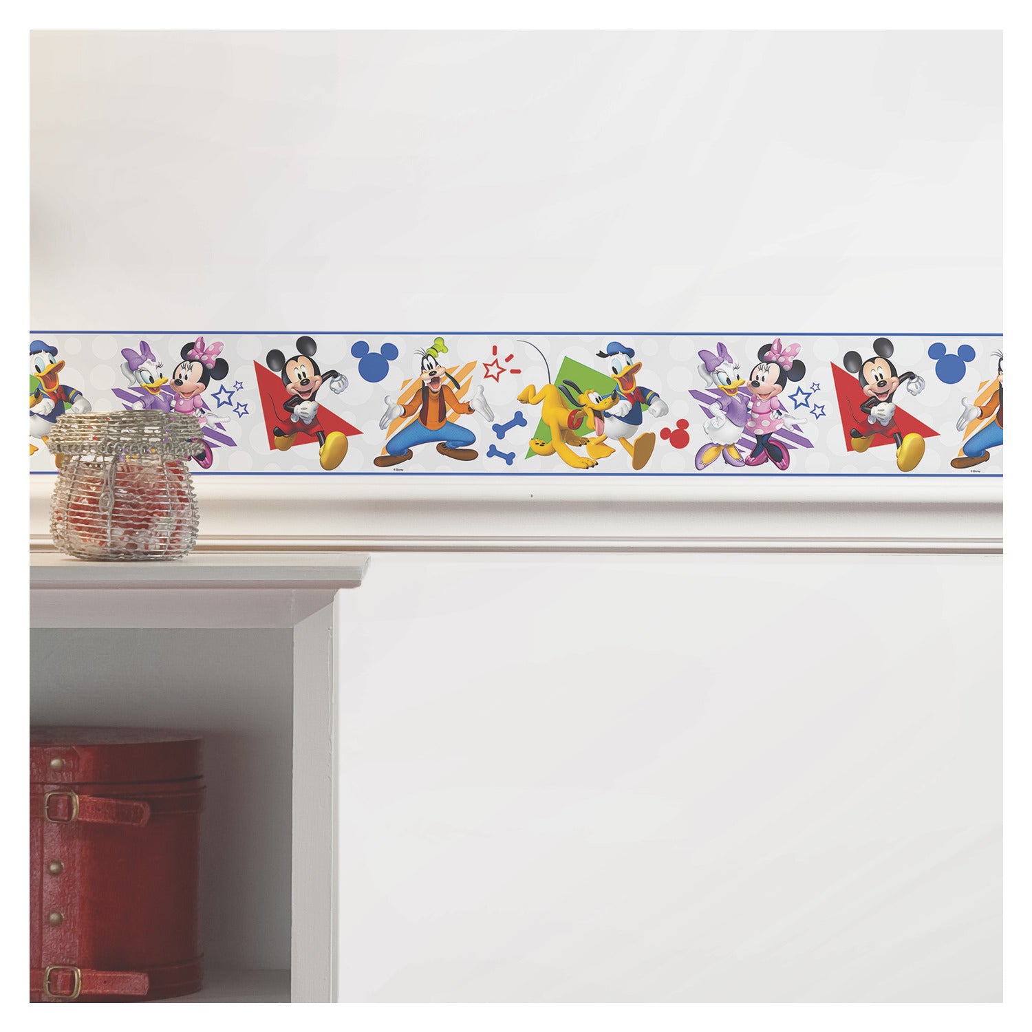 Disney Mickey & Friends Borders in a room setting