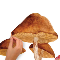 Mushroom Giant Wall Decals - peel and stick application