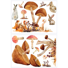 Mushroom Giant Wall Decals - panels