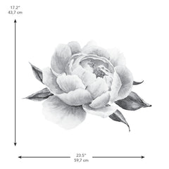 Peonies Giant Wall Decals - dimensions