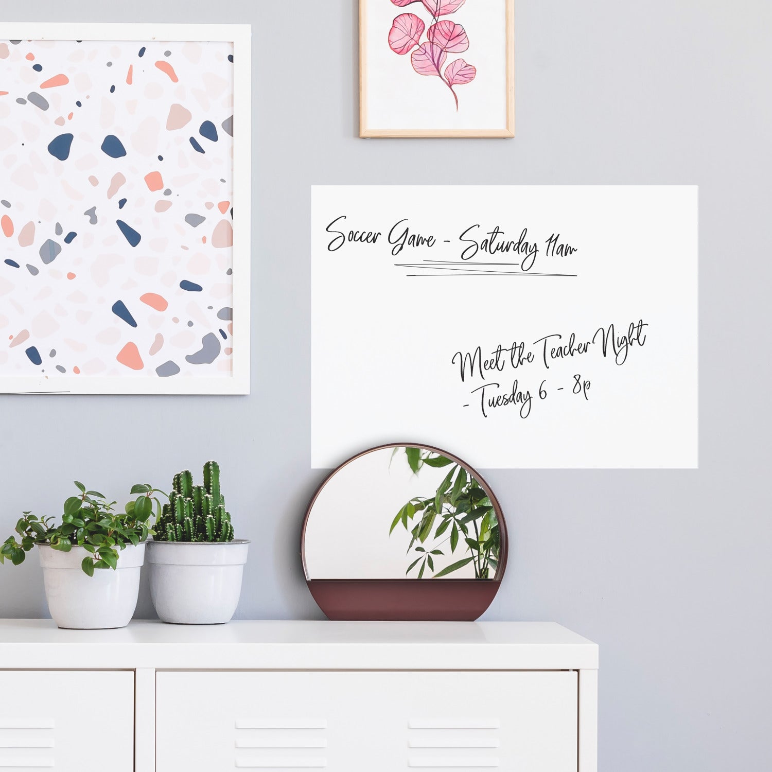 Basics Dry Erase Memo Board Peel & Stick Giant Wall Decal in a room setting