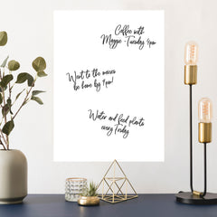 Basics Dry Erase Memo Board Peel & Stick Giant Wall Decal in a room setting