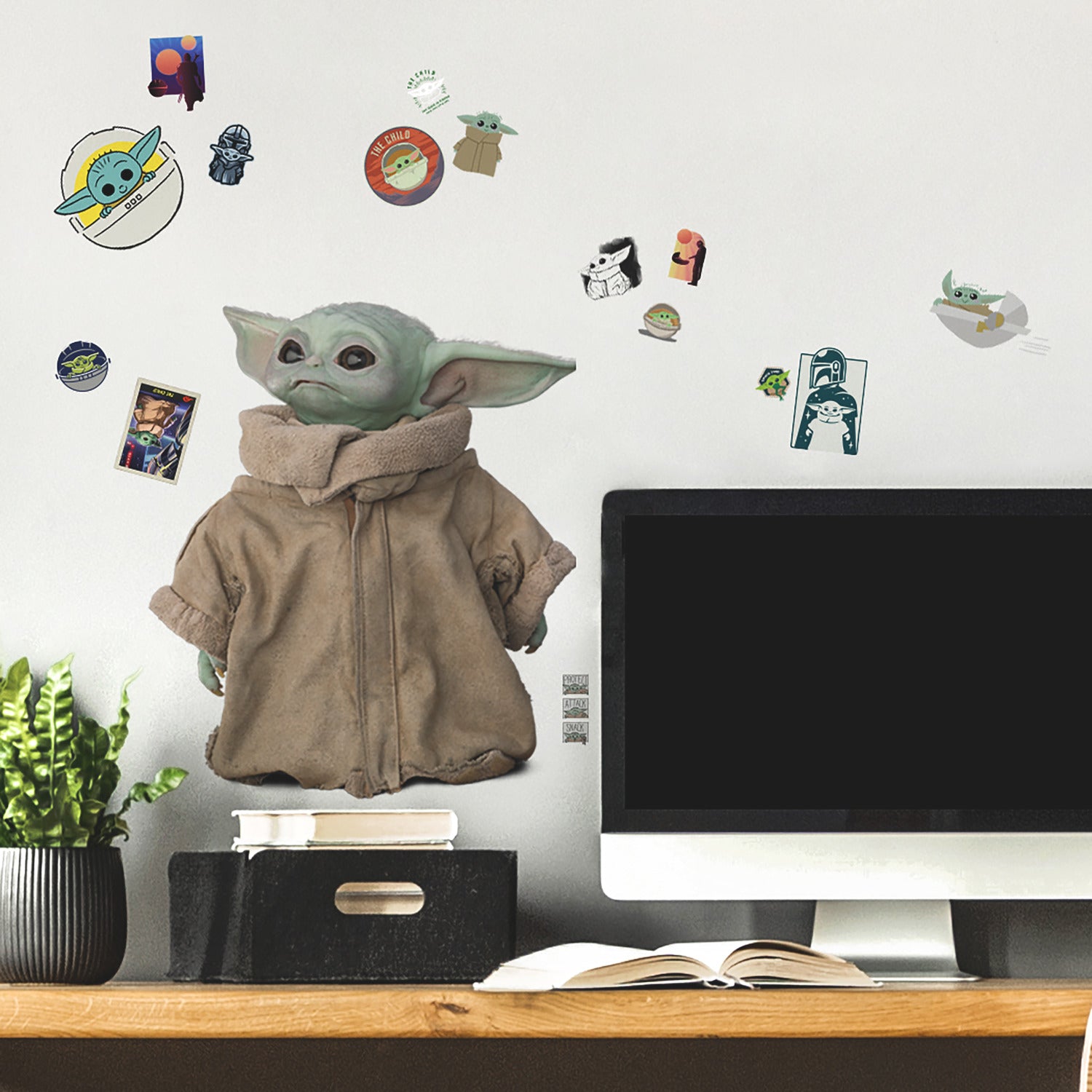 The Mandalorian The Child Wall Decals in a room setting
