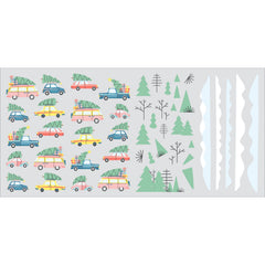 Retro Christmas Cars Wall Decals by WallPops