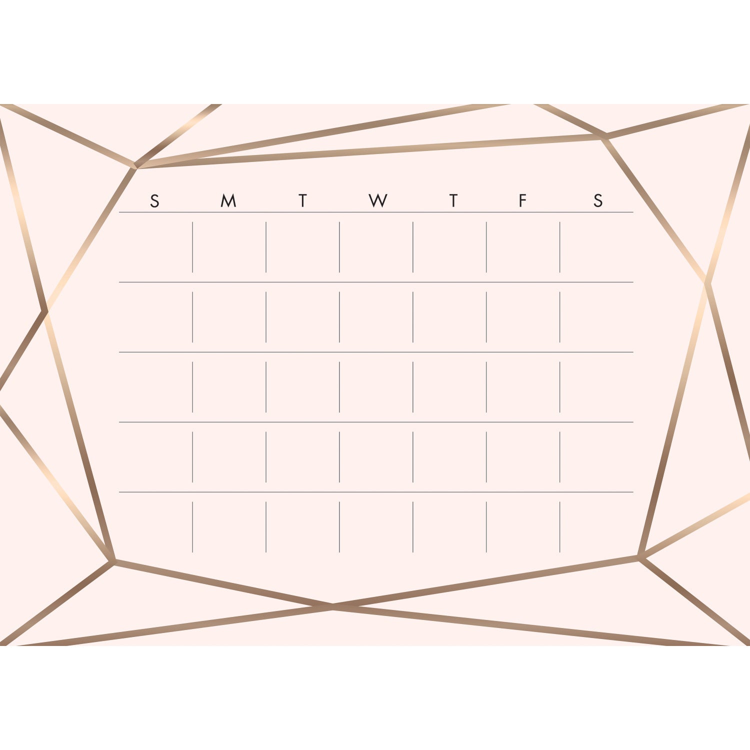 Blush Beauty Dry Erase Calendar Wall Decals by WallPops