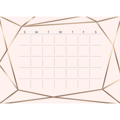 Blush Beauty Dry Erase Calendar Wall Decals by WallPops