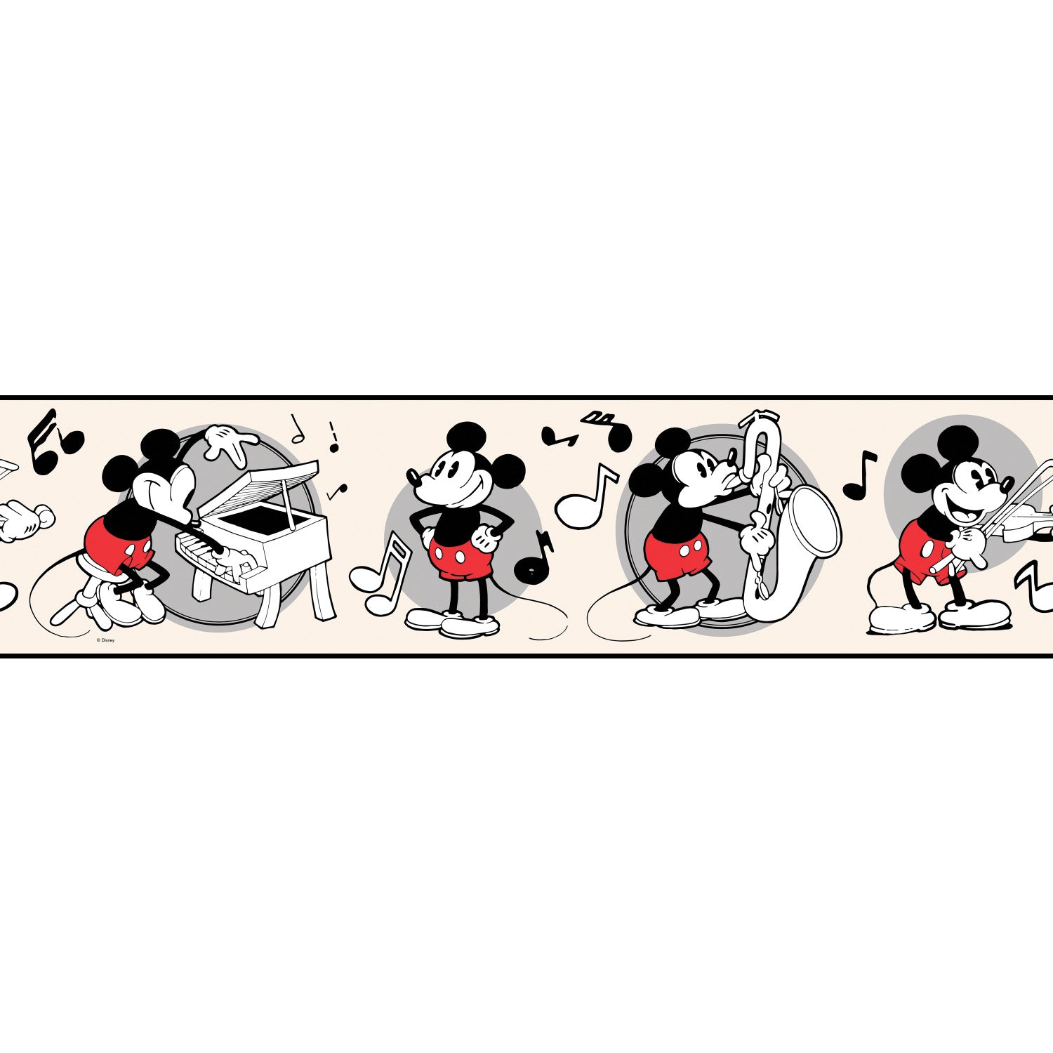 Vintage Disney Mickey Mouse Borders by WallPops