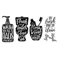 Wash Your Hands Soap Quotes Wall Decals by WallPops