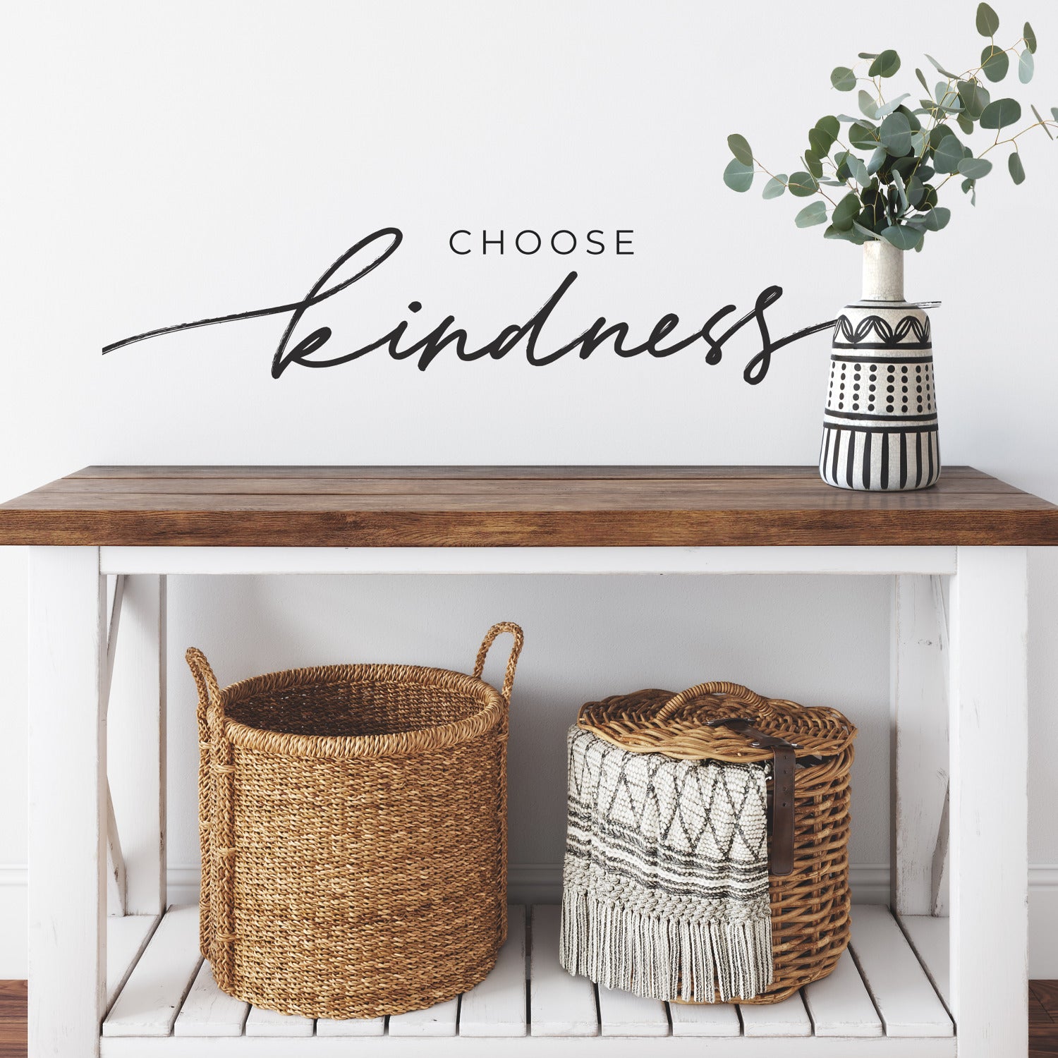 Choose Kindness Wall Decals in a room setting