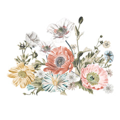 Vintage Poppy Floral Wall Decals by WallPops
