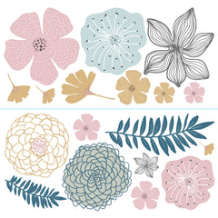 Perennial Blooms Giant Wall Decals by WallPops