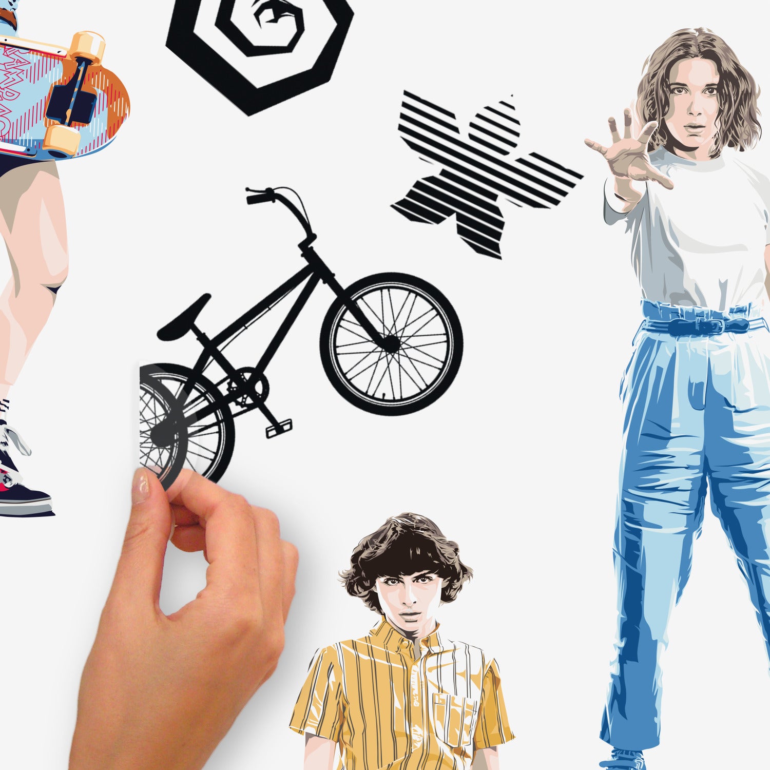 Stranger Things Wall Decals - how to peel